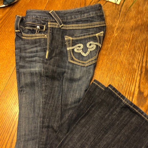 ReRock for Express Barely Boot Jeans - Picture 1 of 8